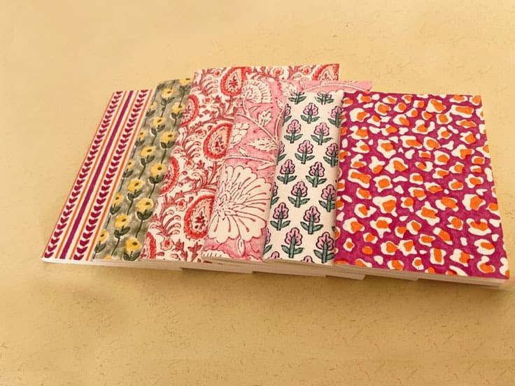Block Printed Journels